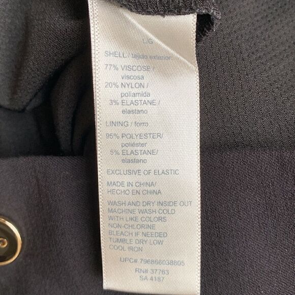 Rafaella Ladies Stretch Skort Skirt Black Size Large‎ - Picture 9 of 9